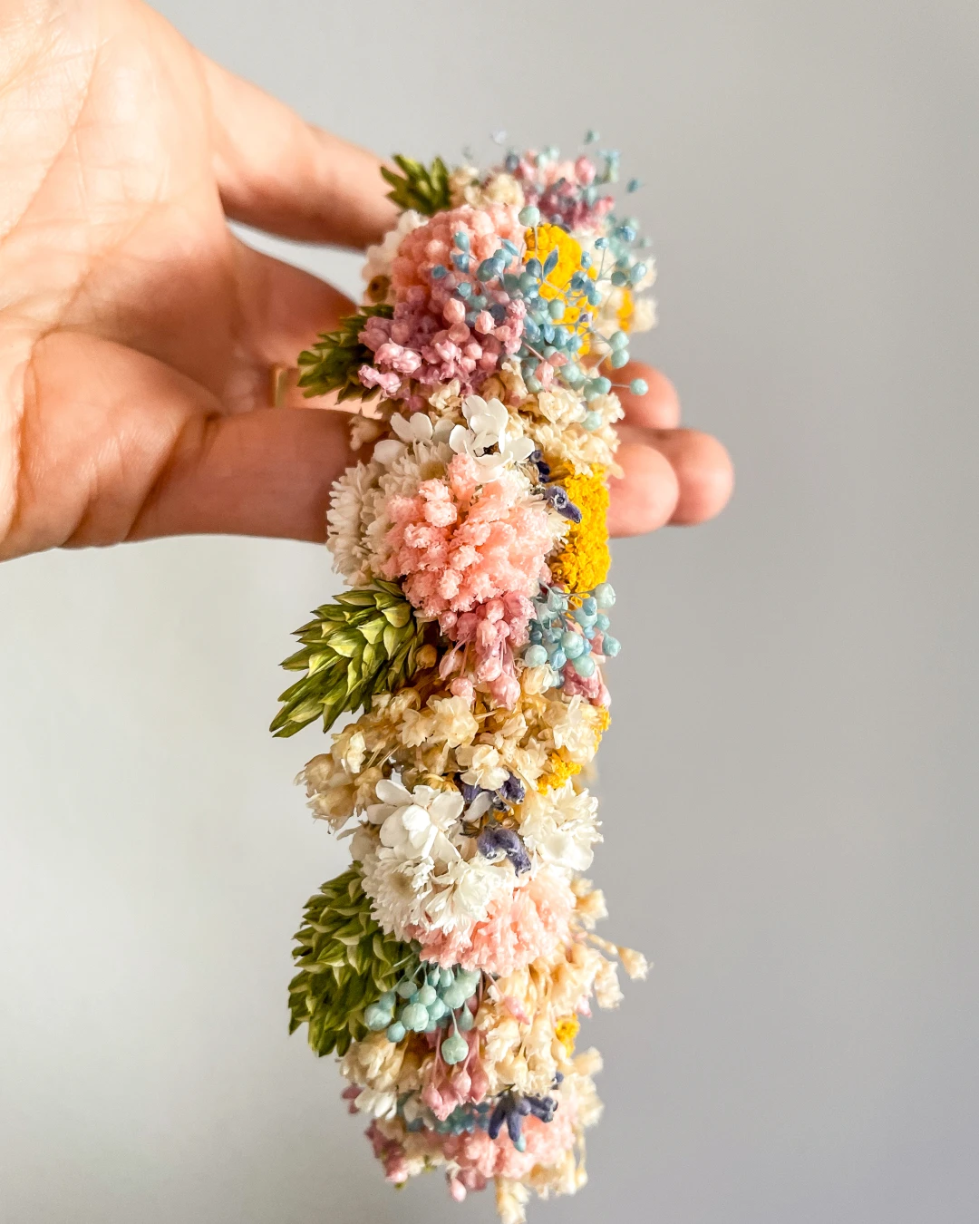 Bandolete de flores secas
